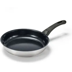 Tchibo - Profi-Edelstahl-Pfanne mit hochwertiger Keramikbeschichtung - silber