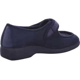 FLORETT Heimklettslipper für Damen, blau, Größe 41 EU