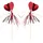 Papstar Deko-Picker 22 cm 1000 St. Rot