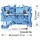 WAGO 2201-1204 Durchgangsklemme 4.20 mm Push-In-Klemme Blau