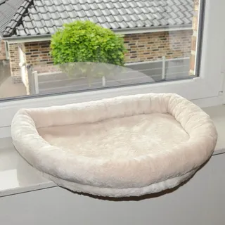 nanook shop Fensterliege Katzenbett Cosy beige 56 cm - Beige