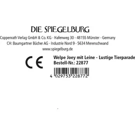 COPPENRATH DIE SPIEGELBURG Lustige Tierparade Welpe Joey 30 cm Beige