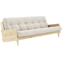 Karup Design, Indie, Schlafsofa, Rahmen: Klarlackiert, Matratze: Ivory