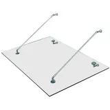 Homcom Vordach 150 x 90 cm transparent