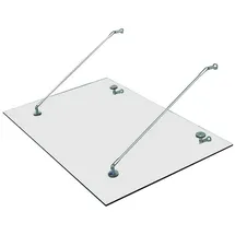 Homcom Vordach 150 x 90 cm transparent