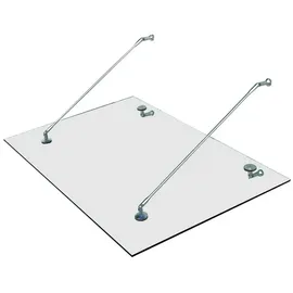 Homcom Vordach 150 x 90 cm transparent