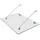 Homcom Vordach 150 x 90 cm transparent