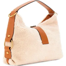 GUESS Damen Camden Umhängetasche Bag, Natural/Cognac