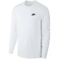 Nike Sportswear Club Langarm-T-Shirt Herren White/Black 3XL