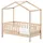 Vipack Hausbett Junior 70 x 140 cm Kiefer massiv natur braun