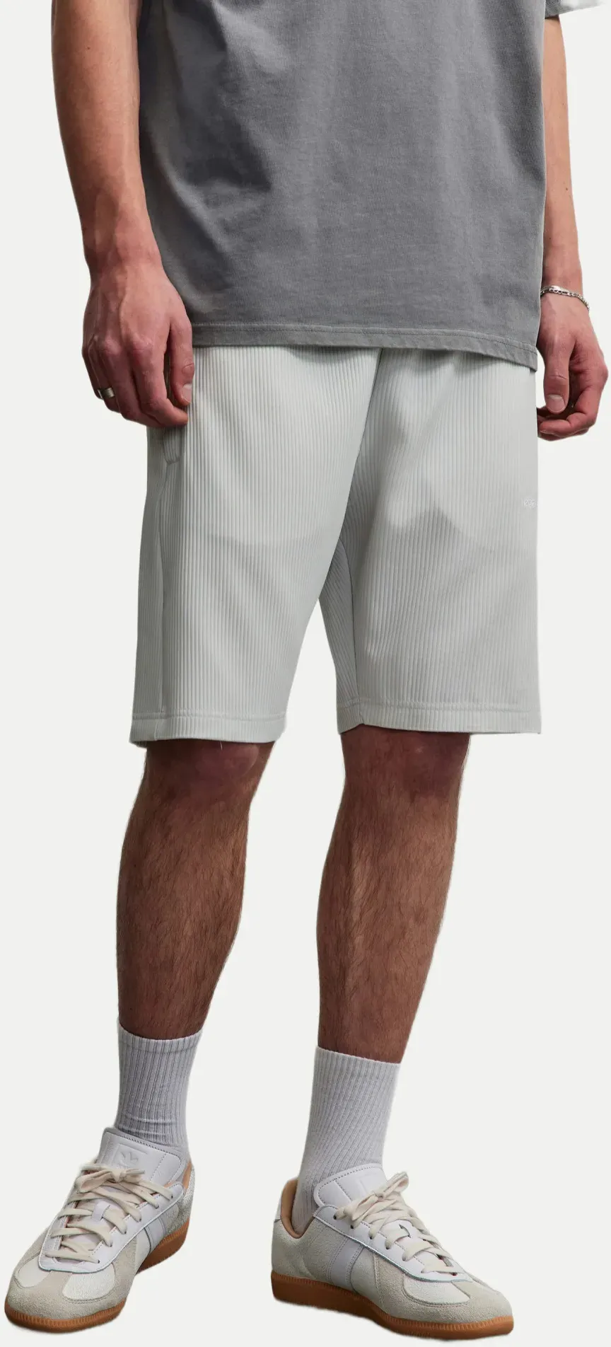 Plisseeshorts Troy Weiß XL