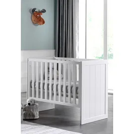 Vipack Babybett VIPACK, weiß, B:130cm H:88cm T:68cm, Holzwerkstoff, Babybetten, Babybett, Babybett mit Liegefläche 60 x 120 cm weiß lackiert