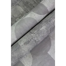 Rasch Textil Vliestapete Concrete 10,05 m x 0,53 m 520156 Grau/Braun