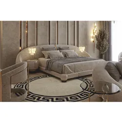 Casa Padrino Luxus Doppelbett Grau / Gold - Hotel & Schlafzimmer Möbel