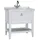 Vitra Valarte Set 80 cm, Möbelwaschtisch + Waschtischunterschrank 1 Vollauszug, weiß matt/Waschtisch weiß hochglanz