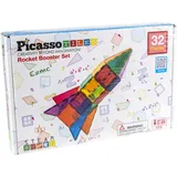 PicassoTiles Raketen-Booster Magnetische Bausteine Set 32 Teile
