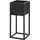 H & S Collection H&S Collection Blumentopf mit Ständer Metall Schwarz 50 cm