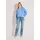 Madeleine Langarmbluse Wickel-Look Blau 44