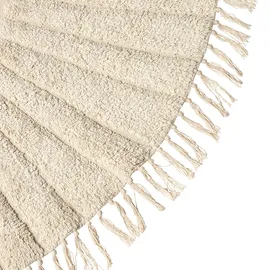 Beliani Kharat Kinderteppich 140 x 140 cm Beige/Rosa