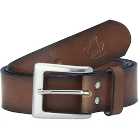 Jan Vanderstorm Gürtel Bjelle Leder braun 125