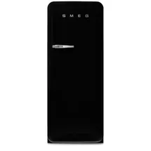 Smeg FAB28RDBLM6 Retro-Kühlschrank (270 l, 1530 mm hoch, Schwarz Matt)