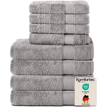 Komfortec Handtuchset 4-tlg. Silber