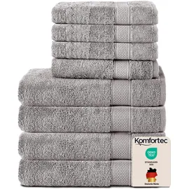 Komfortec Handtuchset 4-tlg. Silber