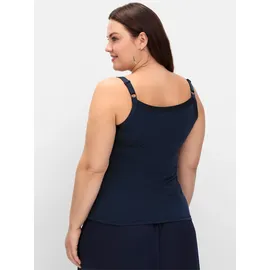 sheego Spaghettitop Blau 58