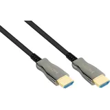 Python AOC Hybrid Ultra-High-Speed HDMI® 2.1 Kabel 8K @60Hz schwarz 100m