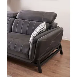 nobelaa Ecksofa "Mona"-Anthrazit - Grau