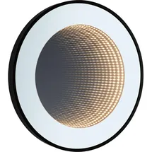 Paulmann 79561 LED Leuchtspiegel Miro IP44 Tunable White 70lm 230V 11,5W Spiegel, Schwarz matt