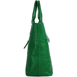 Cluty Henkeltasche Leder Grün