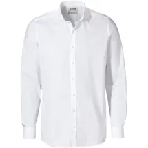 Olymp Businesshemd OLYMP Level Five body fit, Herren, Gr. 42, N-Gr, weiß, 97% Baumwolle, 3% Elastolefin, Hemden
