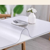 Transparente Tischdecken 1,0 mm dick,Mattierter Tischdeckenschutz, wasserdichte PVC Tischschutz Tischfolie Tischfolie Geeignet für Innen und Außen (60x140cm/24x55in)