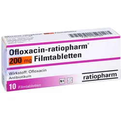 OFLOXACIN-ratiopharm 200 mg Filmtabletten 10 St