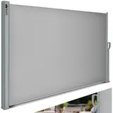 tillvex Seitenmarkise 160 x 400 cm Grau Polyester