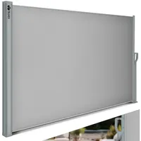 tillvex Seitenmarkise 160 x 400 cm Grau Polyester