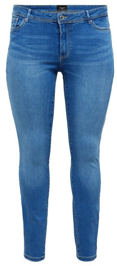 Vero Moda Curve Slim-fit-Jeans Fanya (1-tlg) Plain/ohne Details, Weiteres Detail blau 48