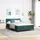 vidaXL LED Boxspringbett mit Matratze Dunkelgrün 140 x 190 cm Samt