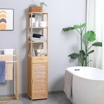 kleankin Badkommode 32 x 30 x 163 cm Beige