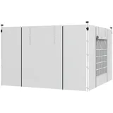 Vallsero Pavillon-Seitenwand,, Weiß, Metall, Freiform, 20x10x31 cm, Sonnen- & Sichtschutz, Pavillons & Pergolas, Pavillons