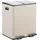 Relaxdays Mülleimer 15 l Beige/Silber