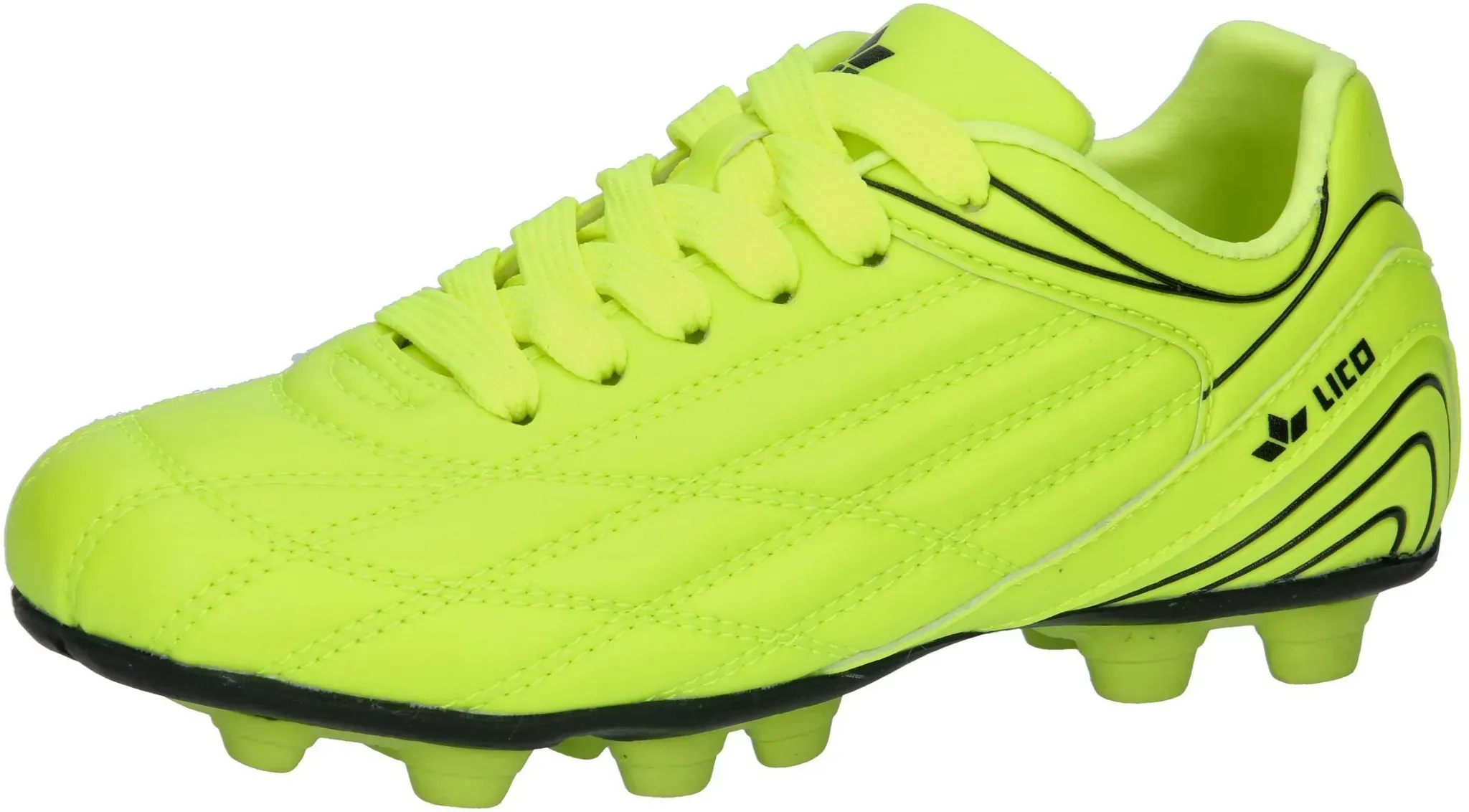 Fußballschuh LICO "Fußballschuhe Soccer Champ", Jungen, Gr. 30, gelb, Synthetik, Schuhe Fußballschuh