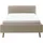 Meise Möbel Polsterbett Mattis 120 x 200 cm Stoff Grau Taupe