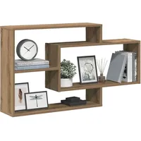 VidaXL Wandregal Artisan-Eiche 104x20x58,5 cm Holzwerkstoff