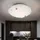 GLOBO Deckenleuchte 1-flammig rund opal mit Dekorsteinen, 1x LED 8,0 W 640 lm, D 25 cm