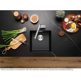 Blanco Subline 400-U weiß + Handbetätigung + InFino