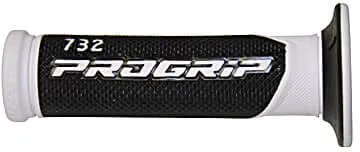 PROGRIP Lenkergriffe 732, weiß/schwarz, 7/8 Zoll, offenes Ende, schwarz-weiss