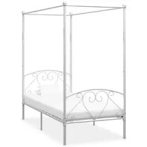 vidaXL Himmelbett 100 x 200 cm Weiß