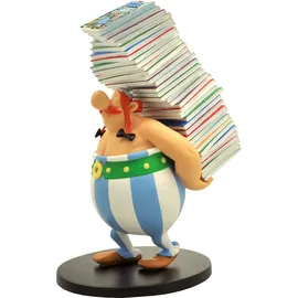 Plastoy Obelix trägt Bücherstapel 14,00 x 13,00 x 25,00 Gemalt/Mehrfarbig